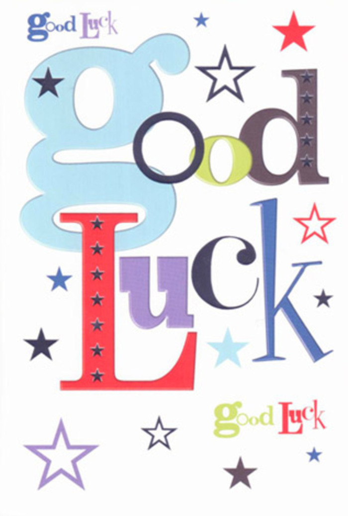 This lively luck-themed card radiates the warmth and enthusiasm so characteristic of Bounds Green's diverse streets. Bold letters emerge in a contrasting sequence-cool blue, deep black, lively red-and are cheerfully punctuated by dotted stars in vibrantly mixed hues, all set against a snowy white expanse. Each typeface feels purposeful, echoing the supportive voice of a close-knit community championing dreams from local schools to new workplaces. These dancing colours and shapes evoke the energy of a market day at Myddleton Road, full of possibility and neighbourly applause. The composition is thoughtfully designed, with generous white space highlighting the glorious typography and scattered stars; together, they create an inviting mood of sincerity and hope. In hand, the crisp card stock is pleasingly substantial, the kind you'd hold close as a symbol of encouragement. It's more than a greeting-it's a gentle token of faith and friendship, perfect for sending positivity throughout Bounds Green.